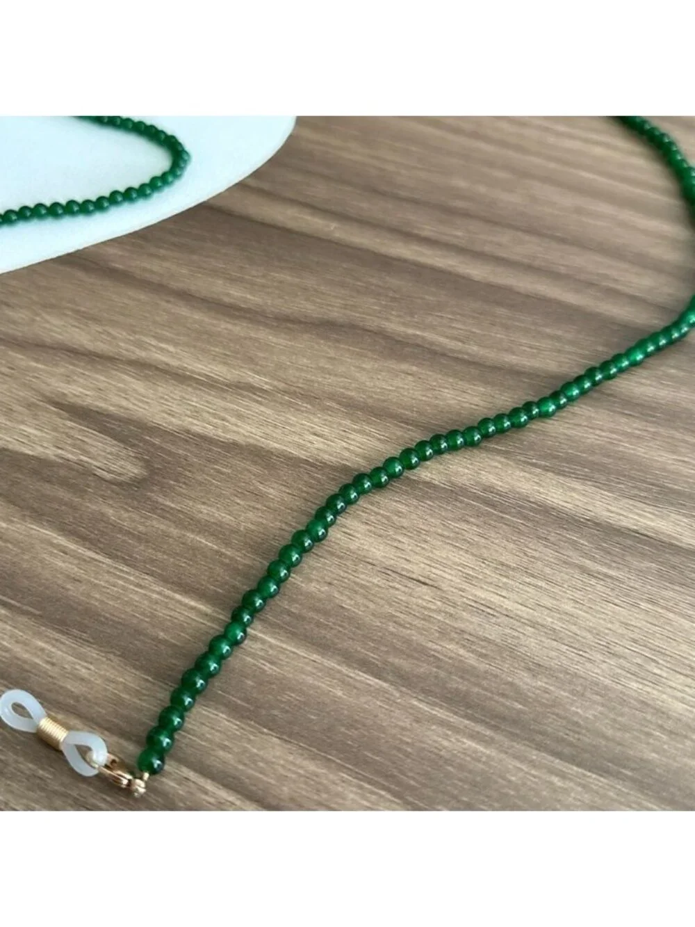 Green Beaded Sunglasses Chain Q8
